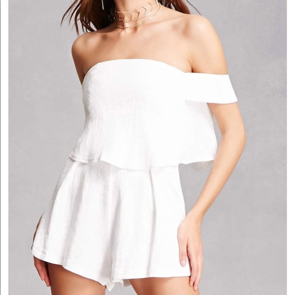 Forever 21 off the shoulder romper - Picture 3 of 3